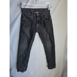 PD&C Jeans Boys 8 Gray Dark Wash Slim Mid Rise Straight